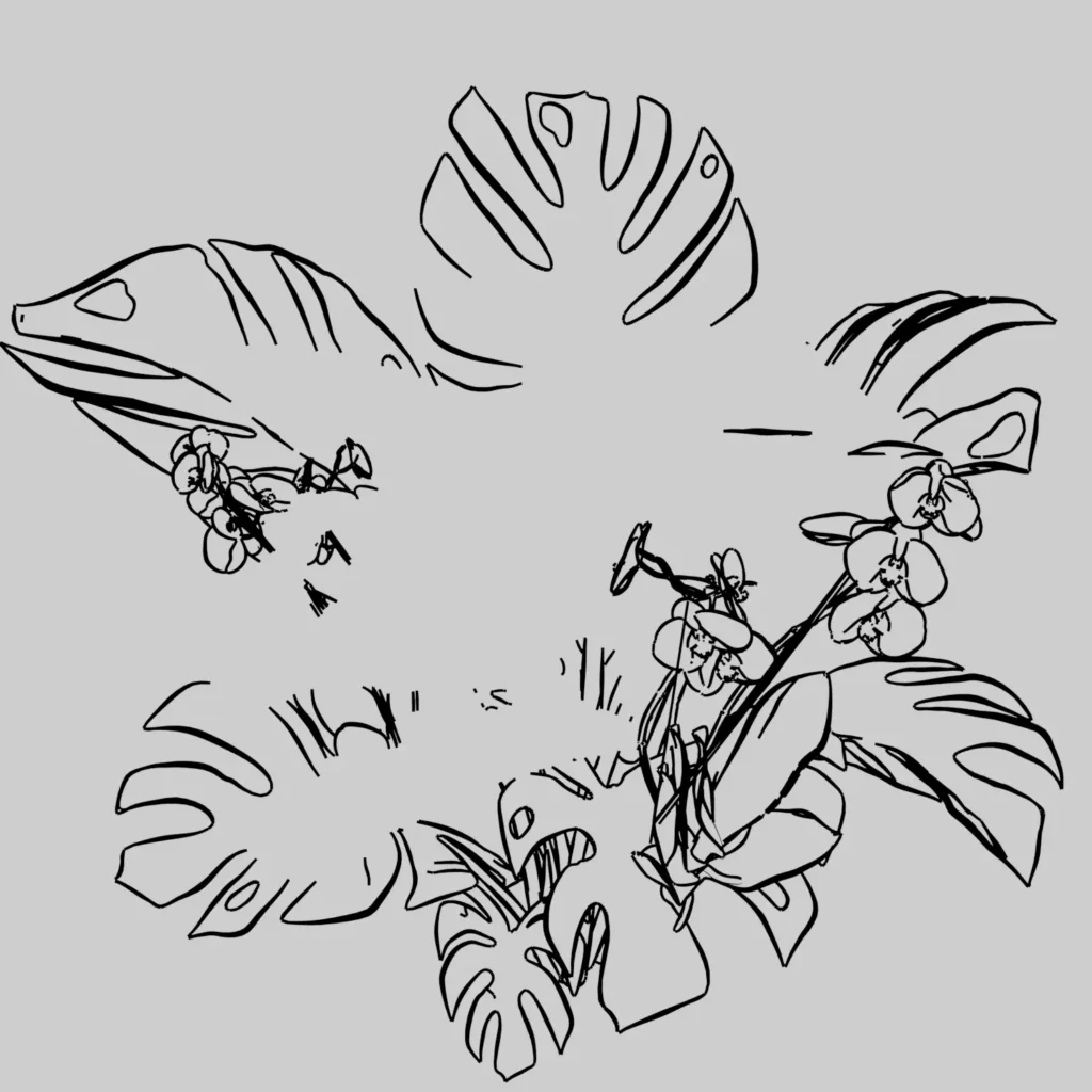 Dino Line Art